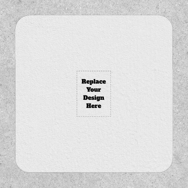 Create Your Own white  Patch (Front)