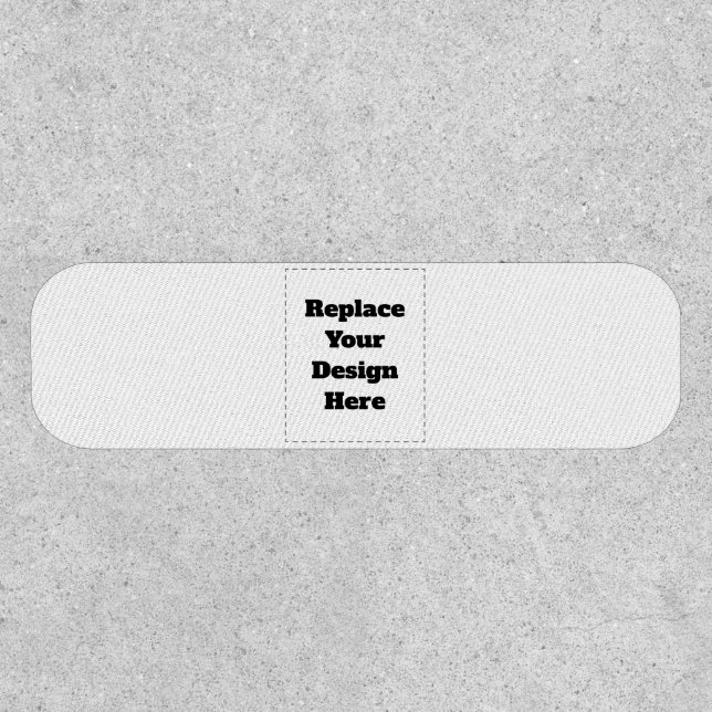Create Your Own white  Patch (Front)