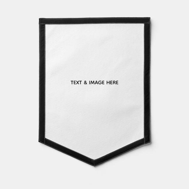 Create Your Own white Pennant (Front)