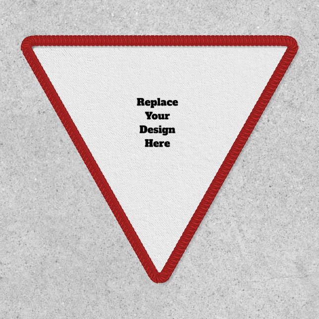 Create Your Own white personalized Patch (Front)