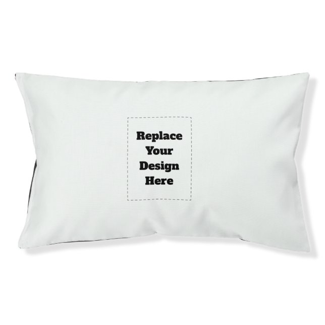 Create Your Own white  Pet Bed (Front)