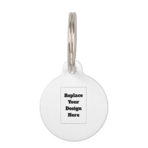 Create Your Own white Pet ID Tag