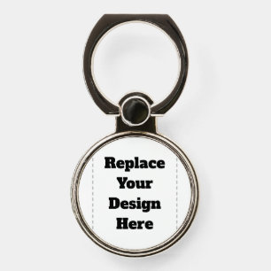 Create Your Own white  Phone Ring Stand