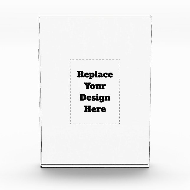 Create Your Own white  Photo Block (Front)