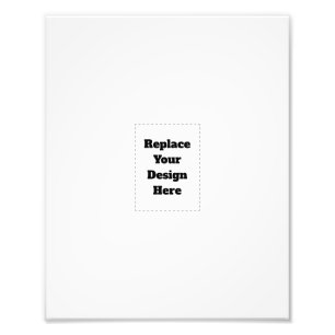 Create Your Own white  Photo Print