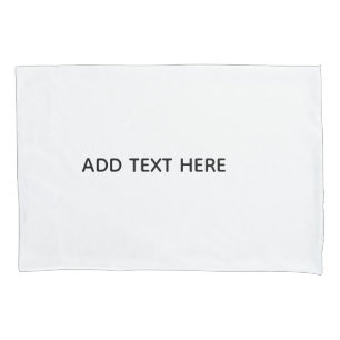 Create Your Own White  Pillow Case