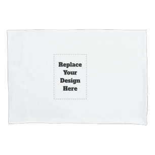 Create Your Own white  Pillow Case