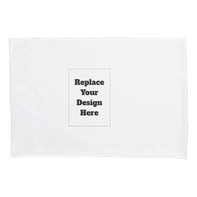 Create Your Own white  Pillow Case (Front)