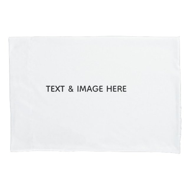 Create Your Own white Pillow Case (Front)