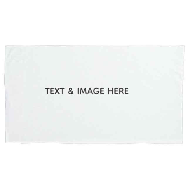 Create Your Own white Pillow Case (Front-Left)