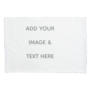 Create Your Own white  Pillow Case