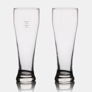 Create Your Own white Pilsner Glass