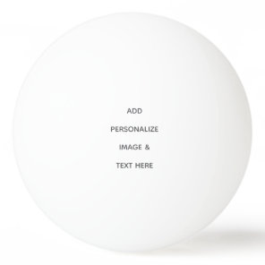 Create Your Own white  Ping Pong Ball