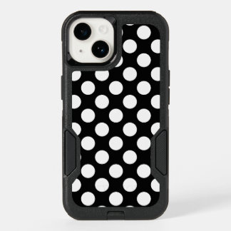 Create Your Own White Polka Dot Pattern OtterBox iPhone 14 Case