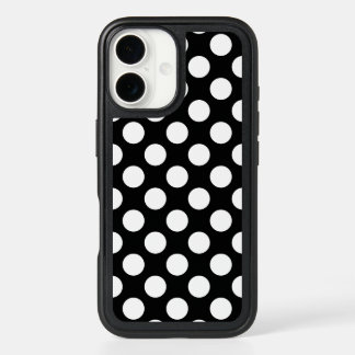 Create Your Own White Polka Dot Pattern iPhone 16 Case