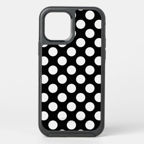 Create Your Own White Polka Dot Pattern OtterBox Symmetry iPhone 12 Pro Case
