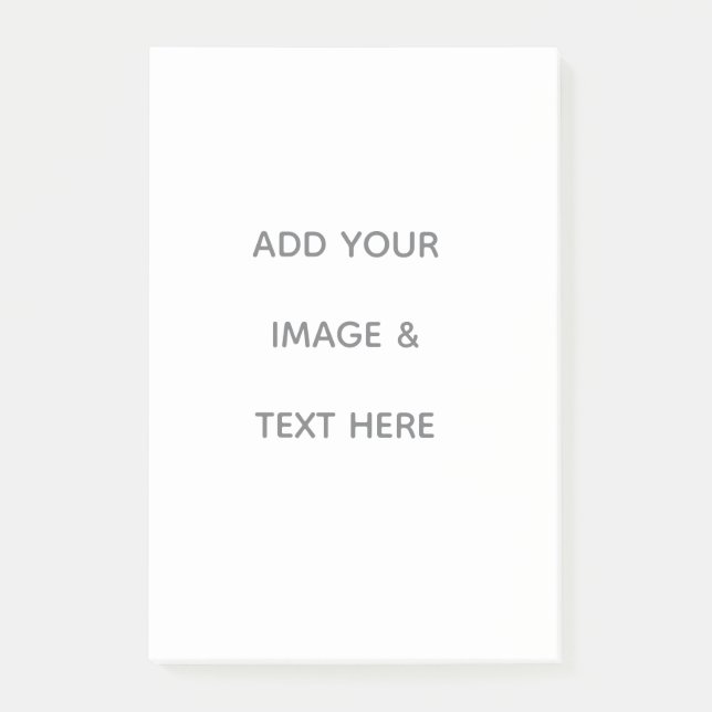 Create Your Own white  Post-it Notes (Front)