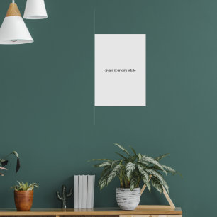 create your own white poster