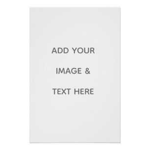 Create Your Own white  Poster