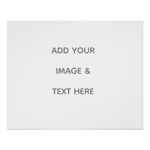 Create Your Own white  Poster