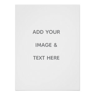 Create Your Own white Poster