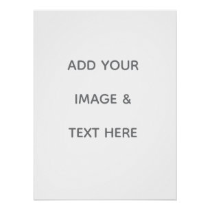 Create Your Own white  Poster