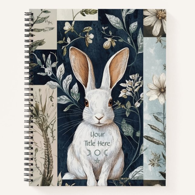 Create Your Own White Rabbit Botanical Notebook (Front)