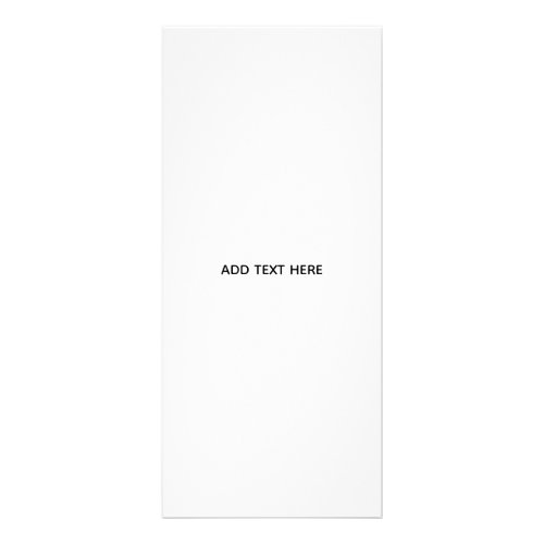 Create Your Own White  Rack Card