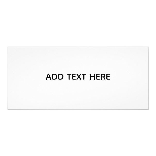Create Your Own White  Rack Card (Front)