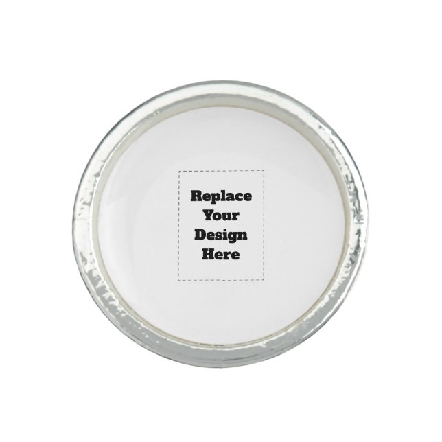 Create Your Own white  Ring (Front)