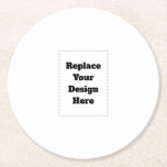 Create Your Own white  Round Paper Coaster<br><div class="desc">This design is minimalist style which can be easily updated with your photo and text. If you need any help please contact me using the massage button below and I will be happy to help.</div>