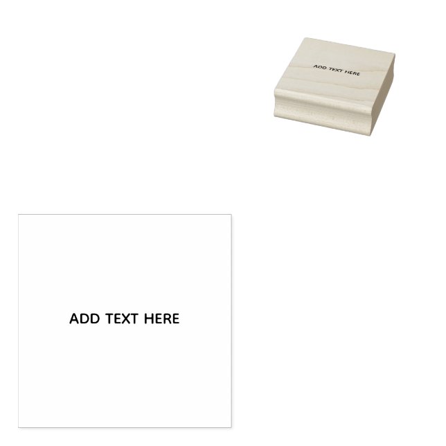 Create Your Own White  Rubber Stamp (Stamped)