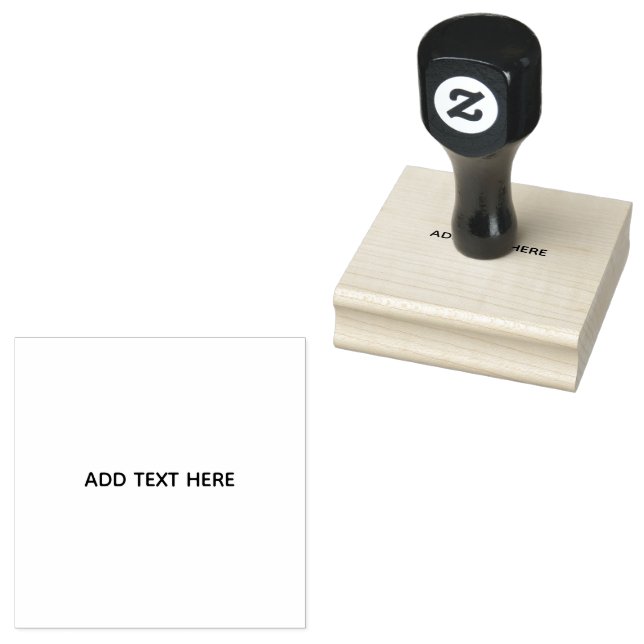 Create Your Own White  Rubber Stamp (Stamped)
