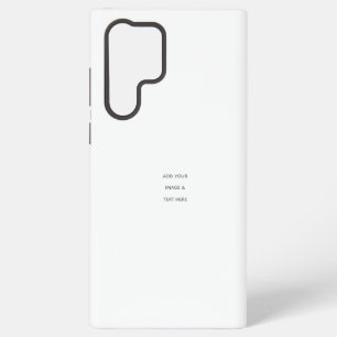 Create Your Own white  Samsung Galaxy S22 Ultra Case