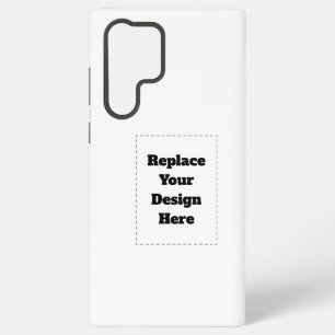 Create Your Own white Samsung Galaxy S22 Ultra Case