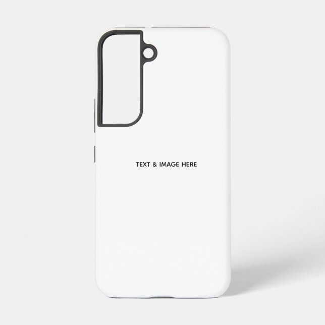 Create Your Own white Samsung Galaxy Case (Back)