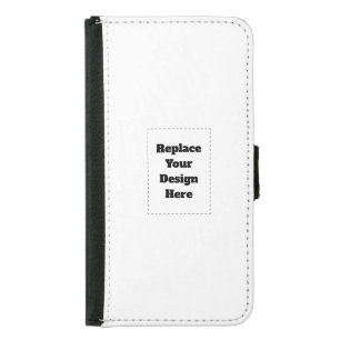 Create Your Own white  Samsung Galaxy S5 Wallet Case