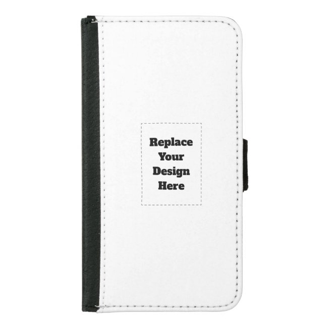 Create Your Own white  Samsung Galaxy Wallet Case (Front)