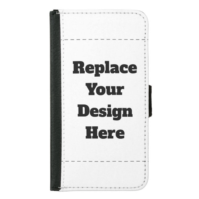 Create Your Own white  Samsung Galaxy Wallet Case (Front)
