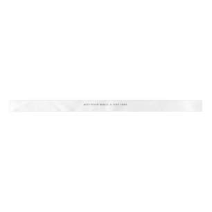 Create Your Own white  Satin Ribbon
