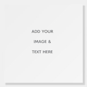 Create Your Own white Save The Date Foam Board