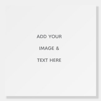 Create Your Own white  Save The Date Foam Board