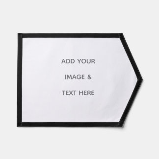 Create Your Own white  Save The Date Pennant
