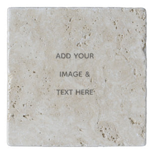 Create Your Own white Save The Date Trivet