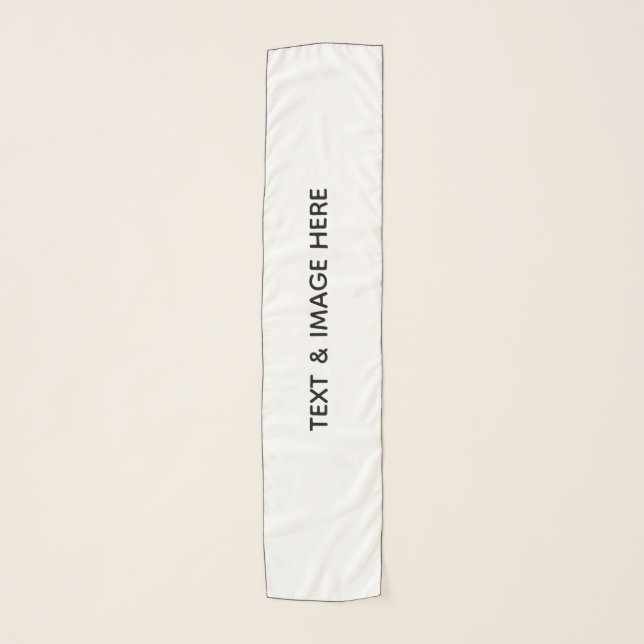 Create Your Own white Scarf (Front)