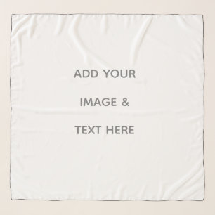 Create Your Own white  Scarf