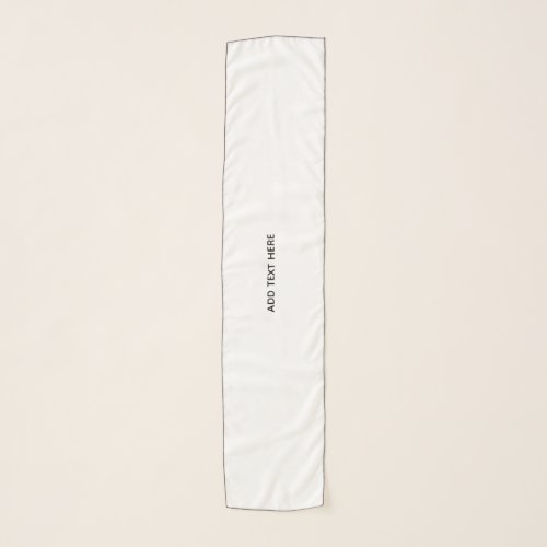 Create Your Own White  Scarf