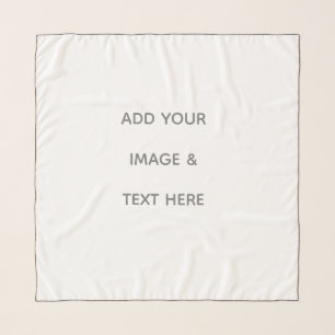 Create Your Own white  Scarf