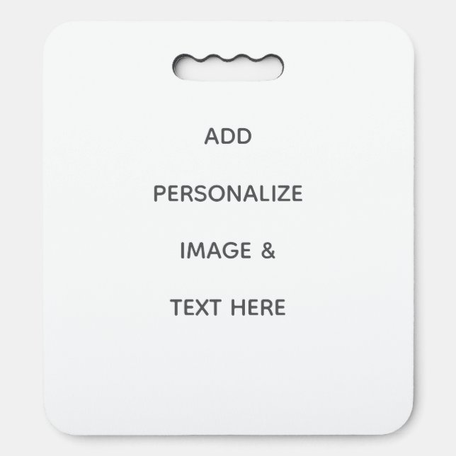 Create Your Own white  Seat Cushion (Front Vertical)