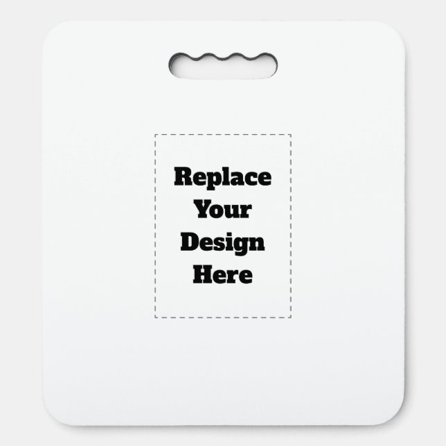 Create Your Own white  Seat Cushion (Front Vertical)